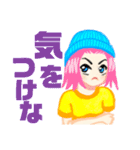 HIP HOPダンサー風女子（個別スタンプ：25）
