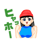 HIP HOPダンサー風女子（個別スタンプ：32）