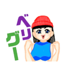 HIP HOPダンサー風女子（個別スタンプ：37）