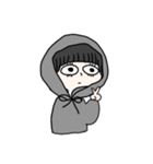 黒髪ショートちゃん（個別スタンプ：7）