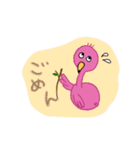 フラミンゴの華麗なる日常(夏スタンプ)（個別スタンプ：37）