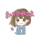 事務員たるこ奮闘記 あいさつとあいづち（個別スタンプ：6）