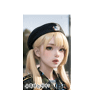 KR 金髪軍人の少女（個別スタンプ：9）