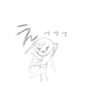 画力弱弱ツインテールちゃん（個別スタンプ：27）