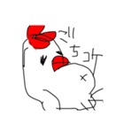 落書き、ニワトリとヒヨコ（個別スタンプ：14）