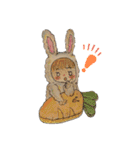 うさぎになりたいちっちゃい子（個別スタンプ：5）