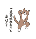 40匹のねこの、みんなでおカタい敬語！（個別スタンプ：17）