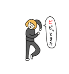 金髪おかっぱさん アルファベットVer.（個別スタンプ：2）