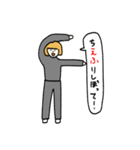 金髪おかっぱさん アルファベットVer.（個別スタンプ：6）