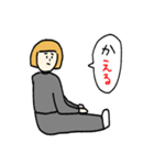 金髪おかっぱさん アルファベットVer.（個別スタンプ：12）