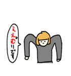 金髪おかっぱさん アルファベットVer.（個別スタンプ：13）