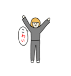 金髪おかっぱさん アルファベットVer.（個別スタンプ：25）