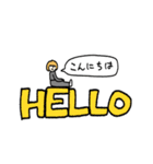 金髪おかっぱさん アルファベットVer.（個別スタンプ：28）