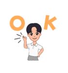 昔の少年（個別スタンプ：1）