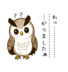 理解できないフクロウ（個別スタンプ：2）
