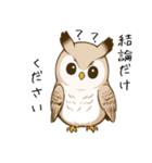 理解できないフクロウ（個別スタンプ：7）