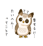 理解できないフクロウ（個別スタンプ：15）