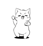 天真爛漫なしろねこ 2（個別スタンプ：6）