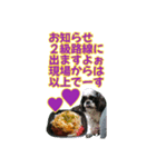 花と食べ物と愛犬で長文（個別スタンプ：35）