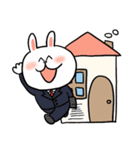 うさぎとくまの文字なしスタンプ（個別スタンプ：22）