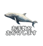 ⚫シロナガスクジラで敬語（個別スタンプ：6）