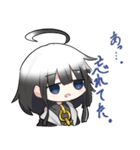 少女の対応スタンプ:リメイク（個別スタンプ：14）