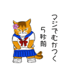 90年代 女子高生猫 1（個別スタンプ：8）