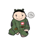 みどりとむらさき（個別スタンプ：4）