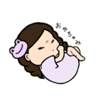 みどりとむらさき（個別スタンプ：8）