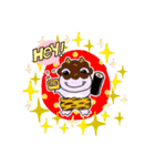 みどりとむらさき（個別スタンプ：15）