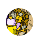 みどりとむらさき（個別スタンプ：18）