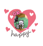 みどりとむらさき（個別スタンプ：19）