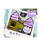 みどりとむらさき（個別スタンプ：25）