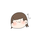 ウルフカット女の子（個別スタンプ：13）