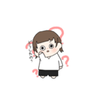 ウルフカット女の子（個別スタンプ：15）