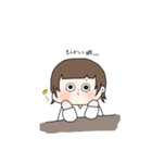 ウルフカット女の子（個別スタンプ：19）