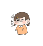 ウルフカット女の子（個別スタンプ：21）