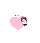 ウルフカット女の子（個別スタンプ：24）