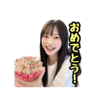 AI画像らしさ残る美女画像で日常スタンプ（個別スタンプ：8）