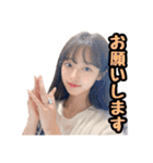 AI画像らしさ残る美女画像で日常スタンプ（個別スタンプ：19）