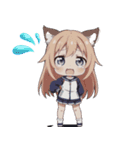 パピーラブ：可愛い犬耳少女（個別スタンプ：3）