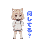 パピーラブ：可愛い犬耳少女（個別スタンプ：21）