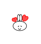白いうさぎ！！【だるだるリアクション】（個別スタンプ：2）