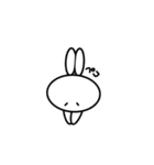 白いうさぎ！！【だるだるリアクション】（個別スタンプ：4）