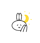 白いうさぎ！！【だるだるリアクション】（個別スタンプ：5）