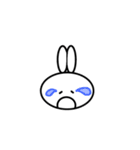 白いうさぎ！！【だるだるリアクション】（個別スタンプ：6）