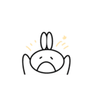 白いうさぎ！！【だるだるリアクション】（個別スタンプ：7）