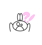 白いうさぎ！！【だるだるリアクション】（個別スタンプ：13）