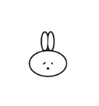 白いうさぎ！！【だるだるリアクション】（個別スタンプ：14）