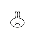 白いうさぎ！！【だるだるリアクション】（個別スタンプ：16）